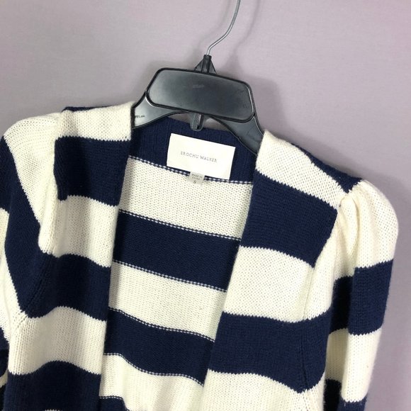 Brochu Walker Atlas Stripe Ayla Tie Cardigan Sweater Size Small - Picture 3 of 9